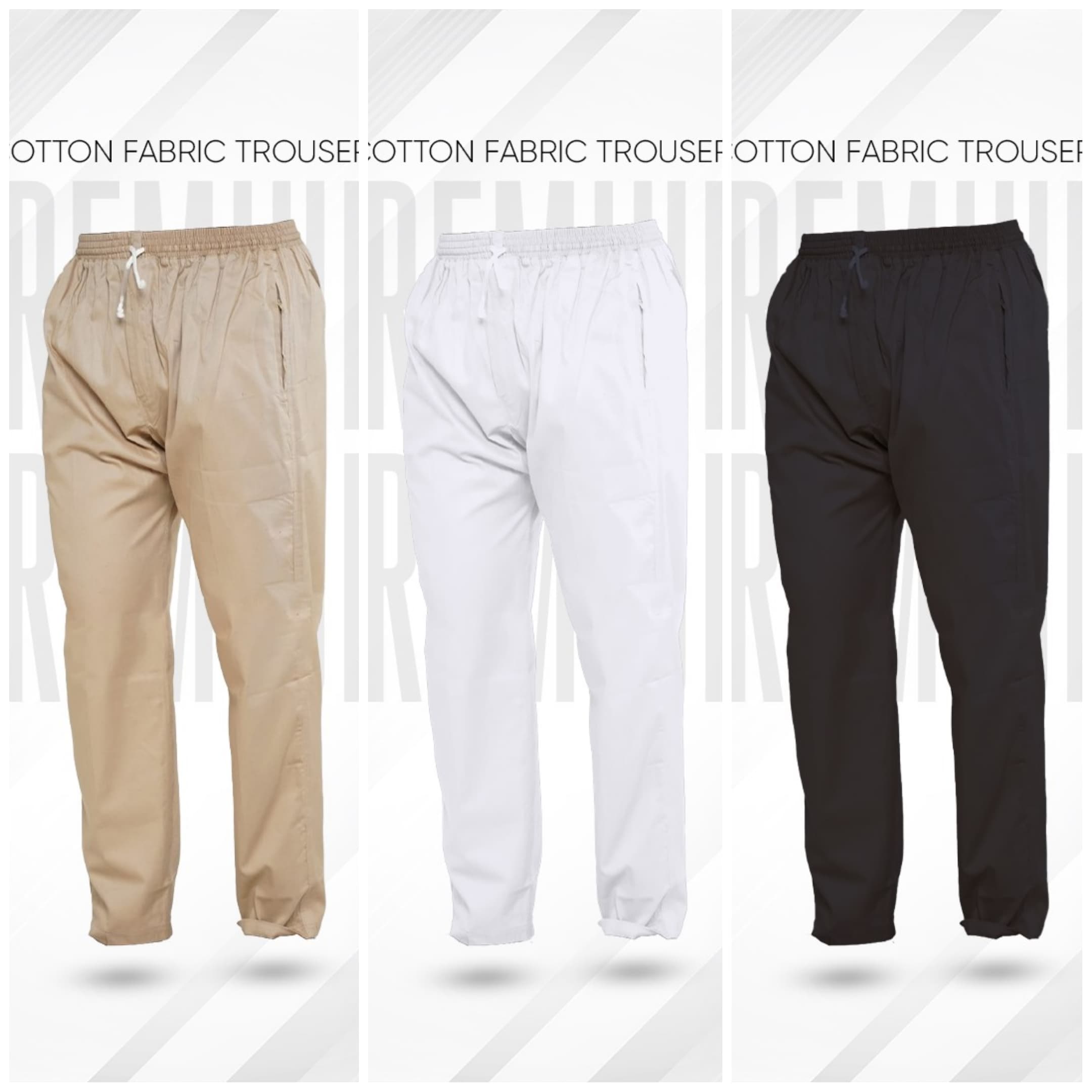 3 Pcs Combo (White+Black+Brown)